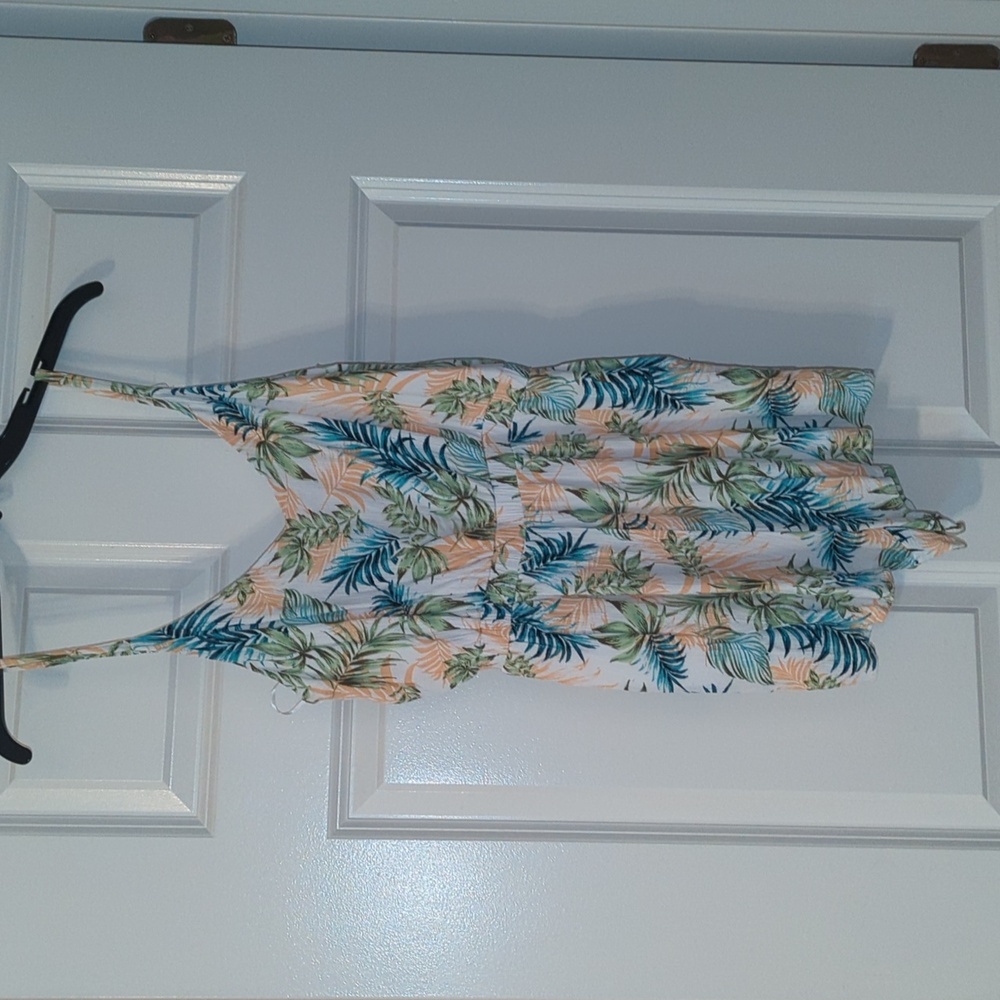 Palm leaf romper